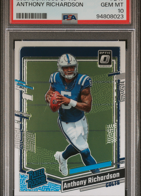 2023 Panini Donruss Optic Anthony Richardson #247 PSA 10