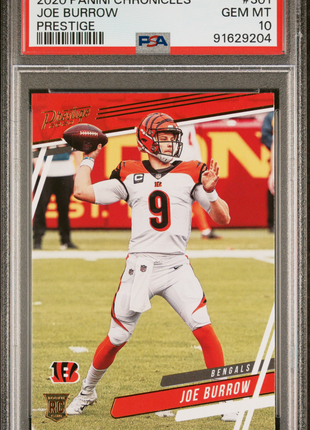 2020 Panini Chronicles Prestige Joe Burrow #301 Prestige PSA 10