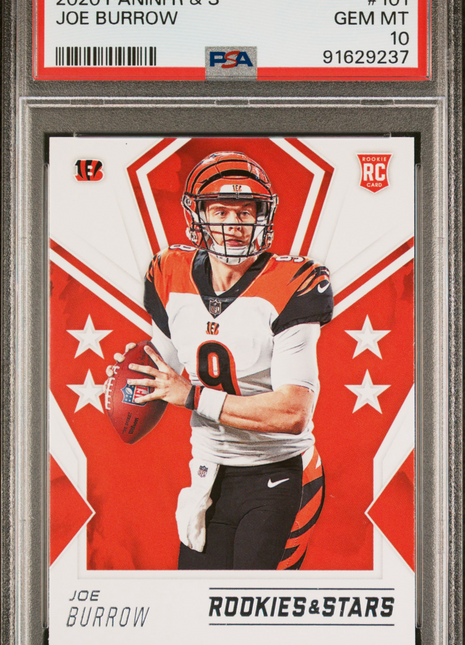 2020 Panini Rookies & Stars Joe Burrow #101 PSA 10