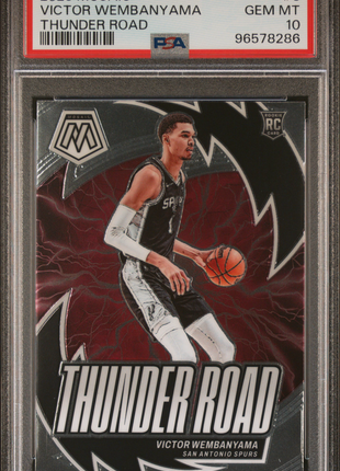 2023 Panini Mosaic Thunder Road Victor Wembanyama #8 PSA 10