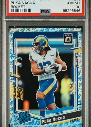 2023 Panini Donruss Optic Puka Nacua #238 Rocket PSA 10