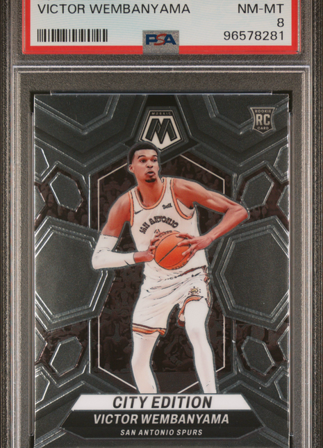 2023 Panini Mosaic Victor Wembanyama #282 City Edition PSA 8