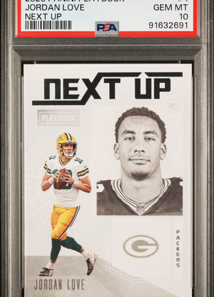 2020 Panini Playbook Next Up Jordan Love #4 Next Up PSA 10