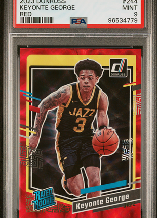 2023 Panini Donruss Keyonte George #244 Red PSA 9