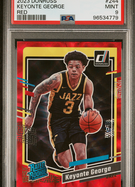 2023 Panini Donruss Keyonte George #244 Red PSA 9